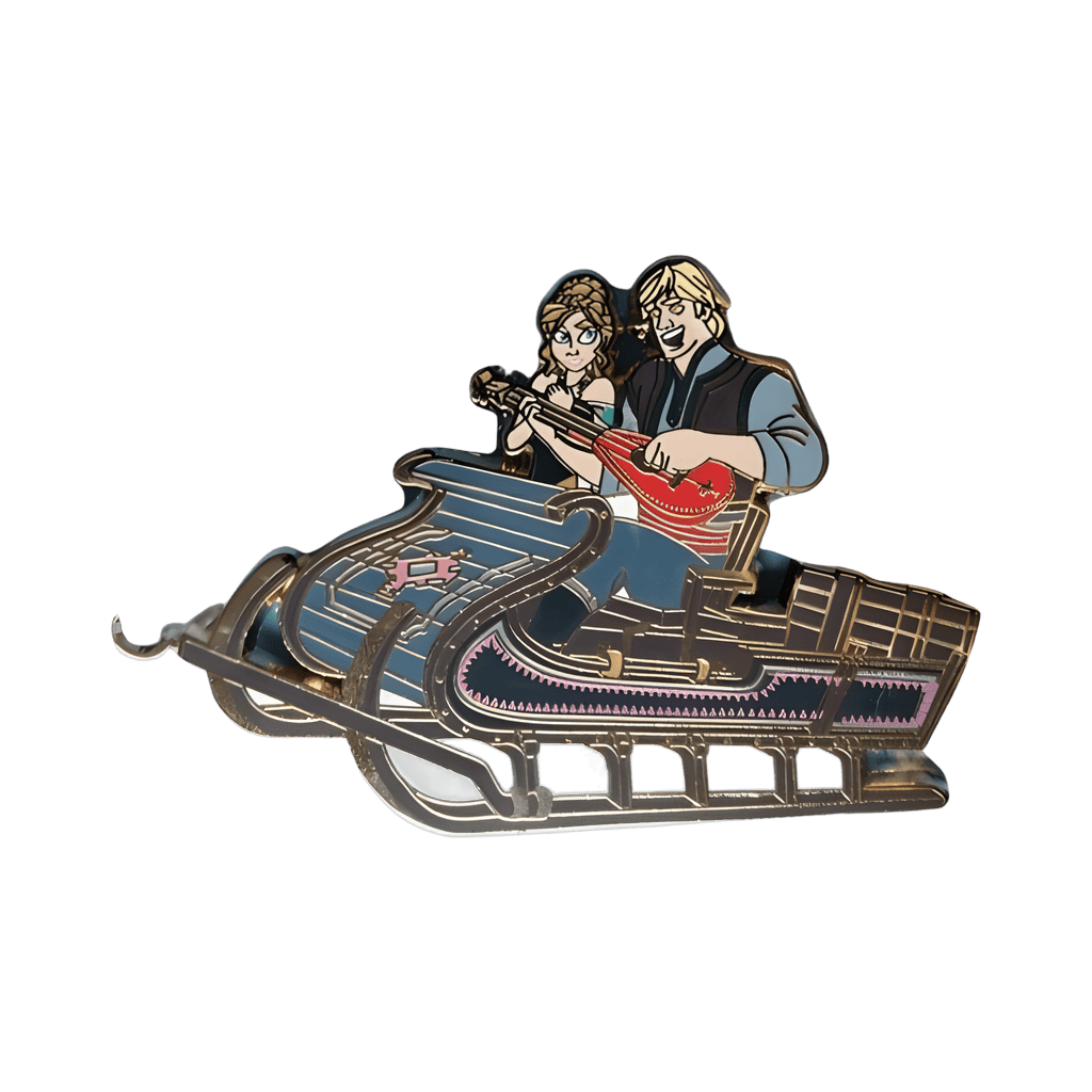 Anna & Kristoff in Sleigh Disney pin