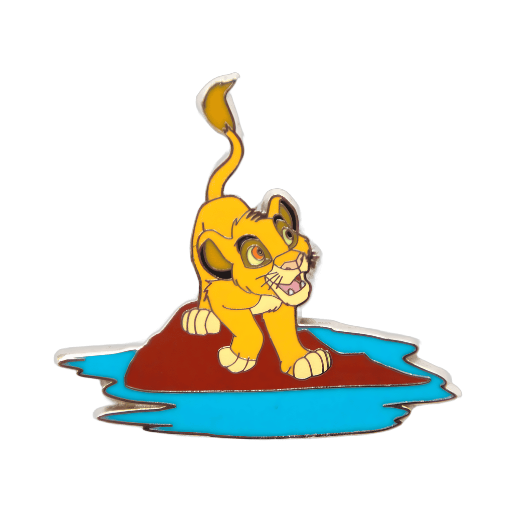 Young Simba on a Rock Disney pin