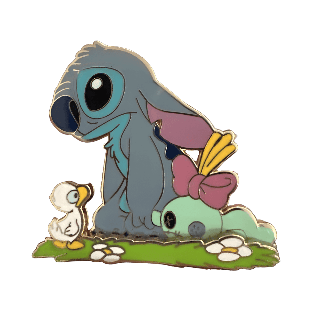 Sad/Triste - Stitch with duckling Disney pin