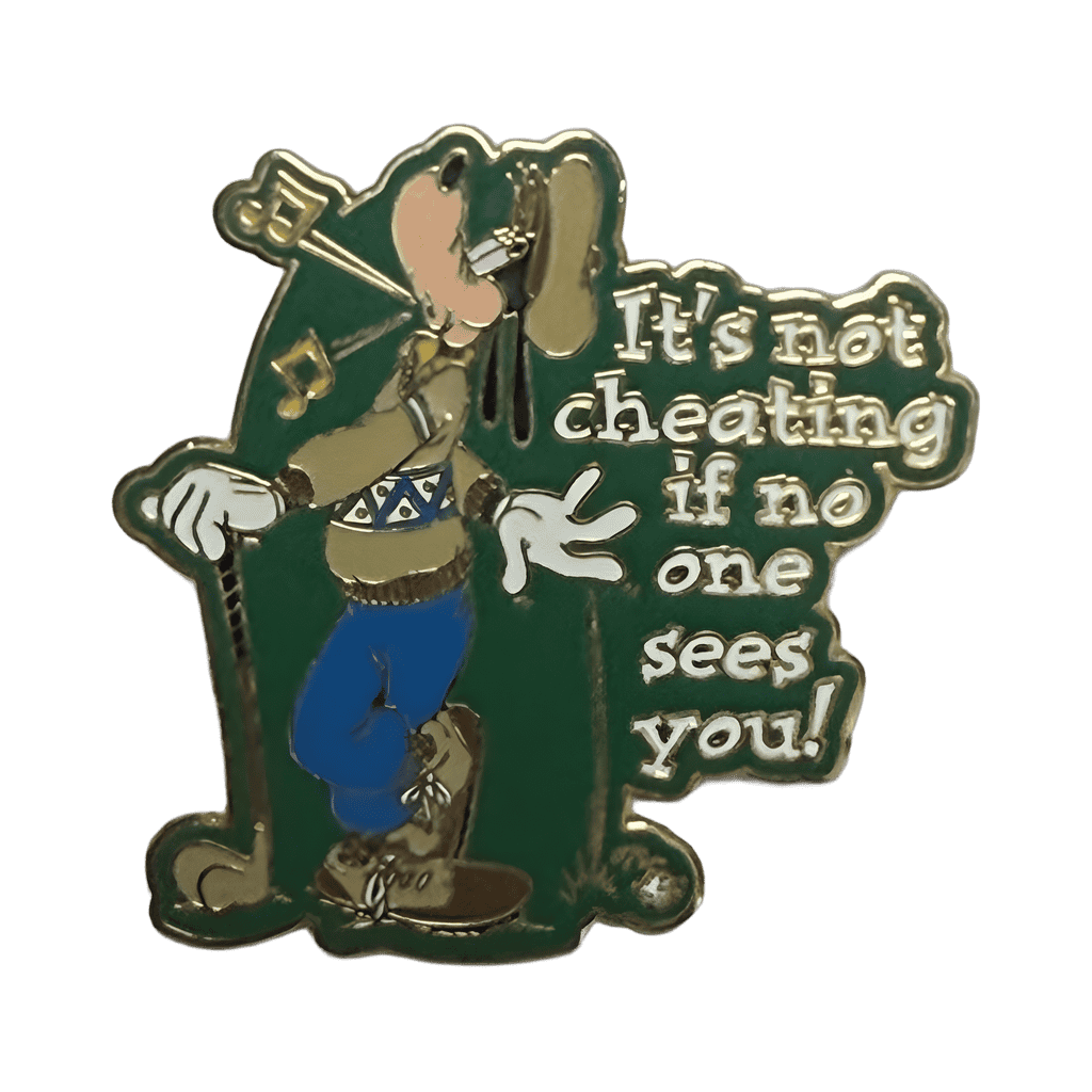 Goofy - It’s Not Cheating Golf sport Disney pin