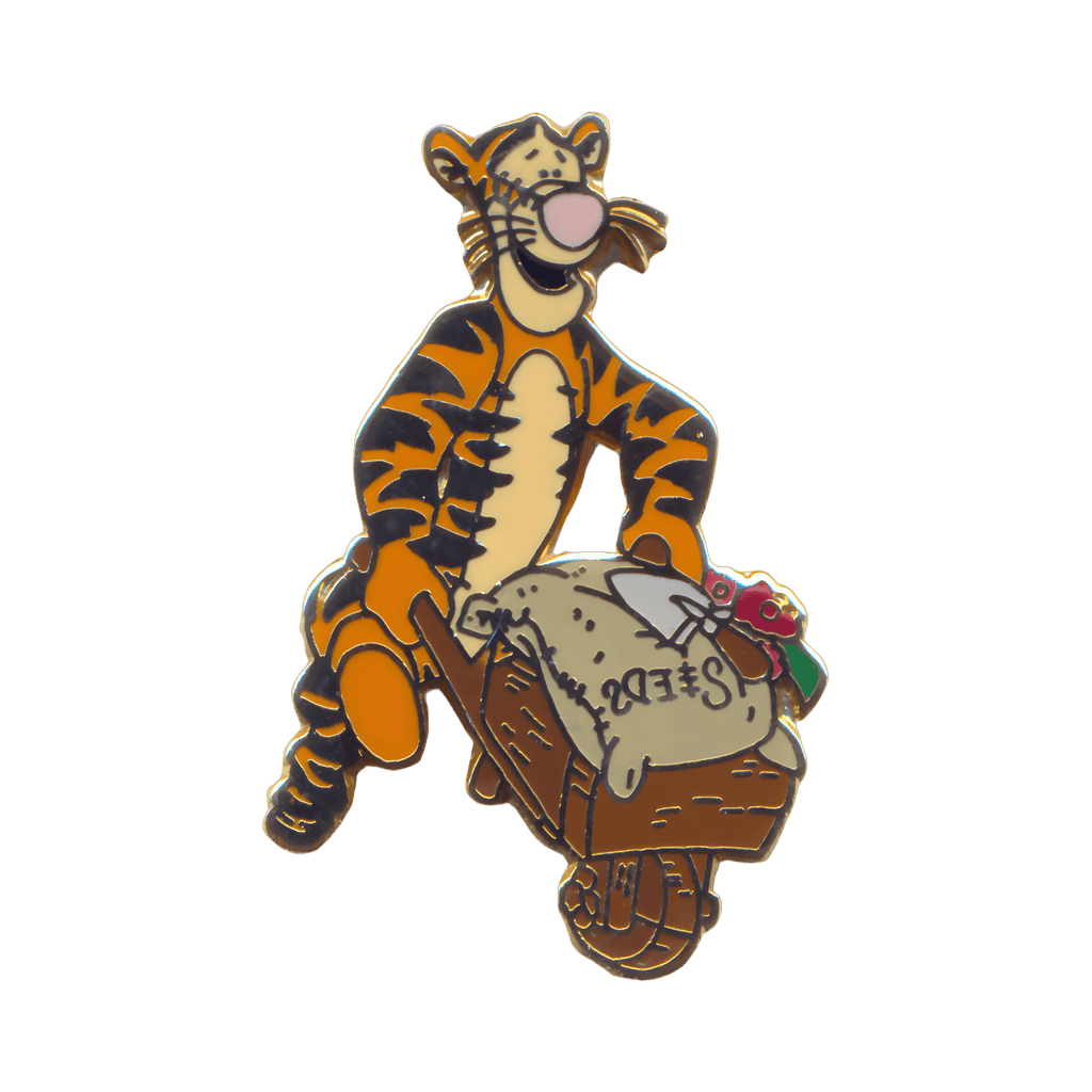 Tigger Pushing a Wheelbarrow Disney pin