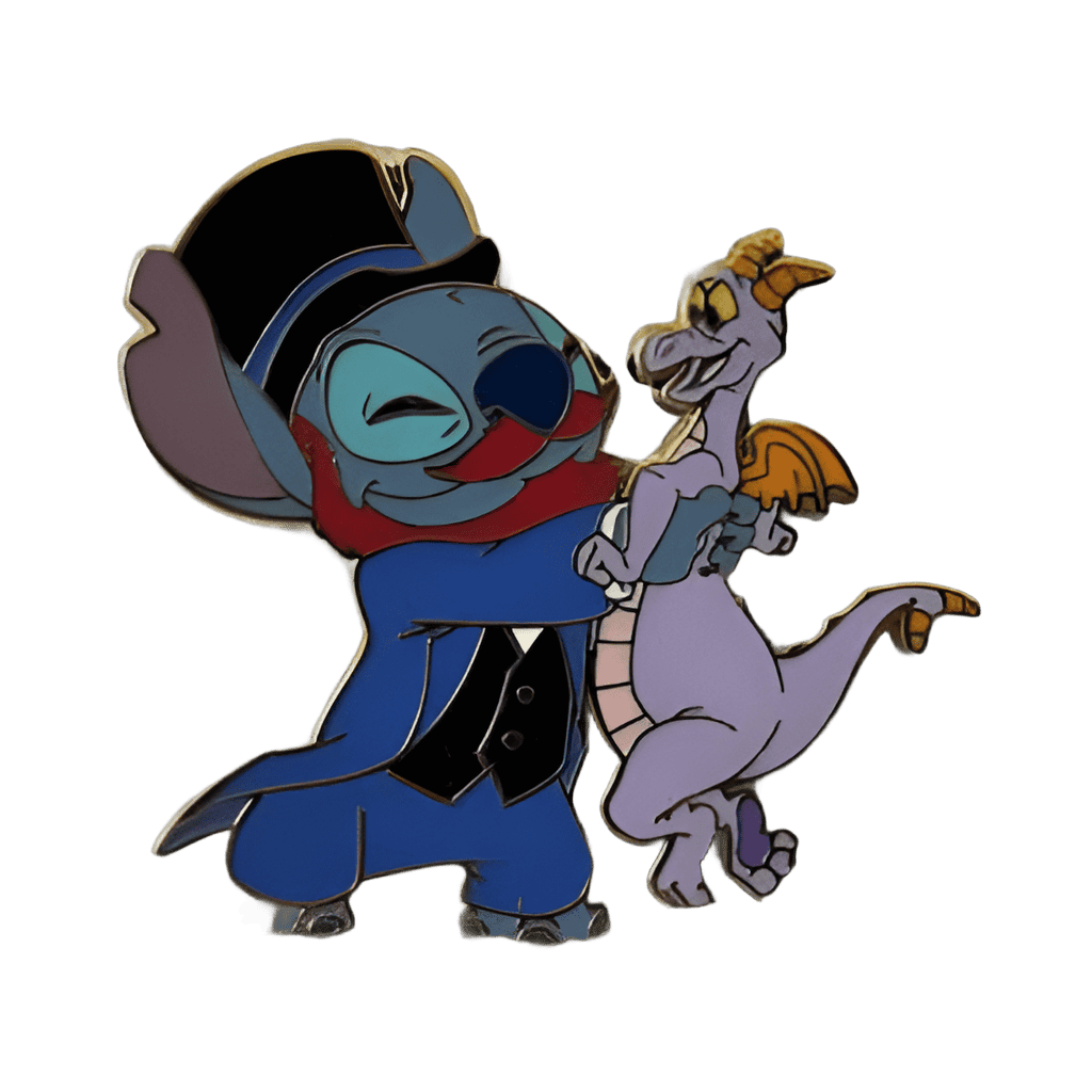 Stitch and Figment Disney pin