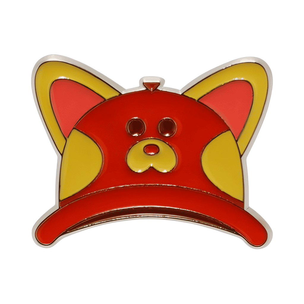 Turning Red - Panda Merch Pin Set - Red Panda Hat Disney pin