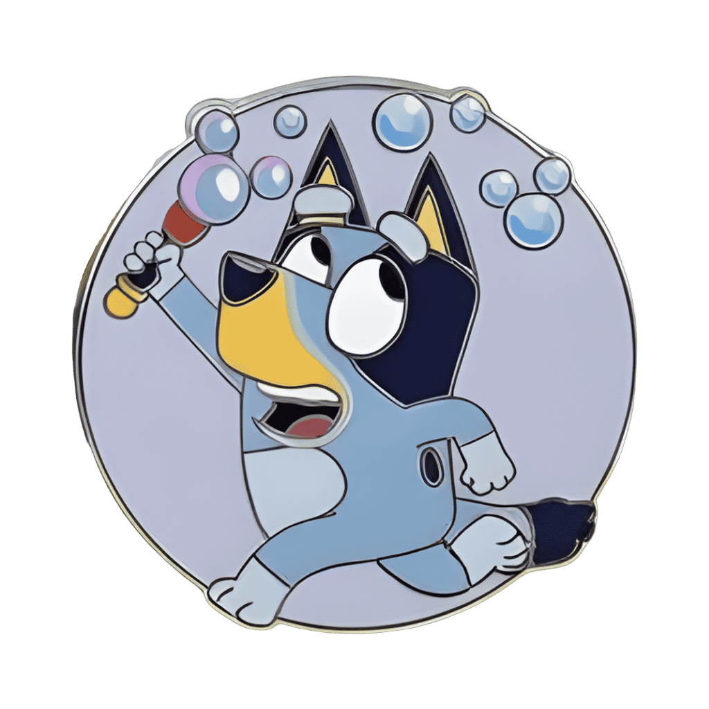 Bluey with Bubble Wand Disney pin