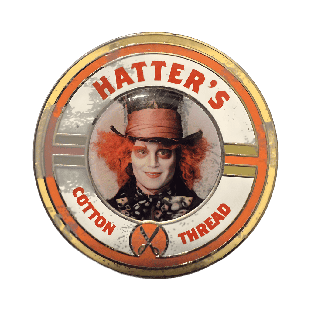 Hatter's Cotton Thread Disney pin