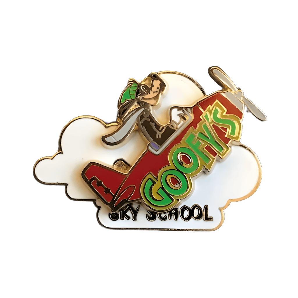 Goofy’s Sky School - Tilting Plane Disney pin