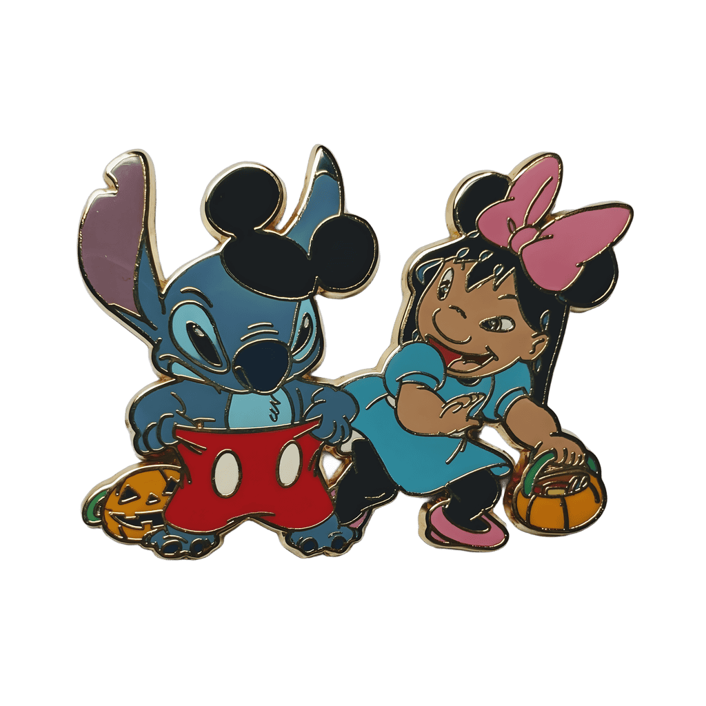 Lilo & Stitch as Minnie and Mickey Disney pin