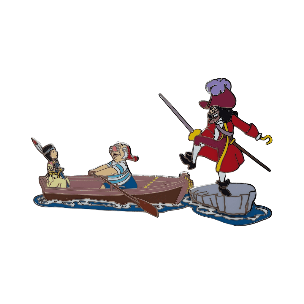 Hook with Smee and Tiger Lily Disney pin