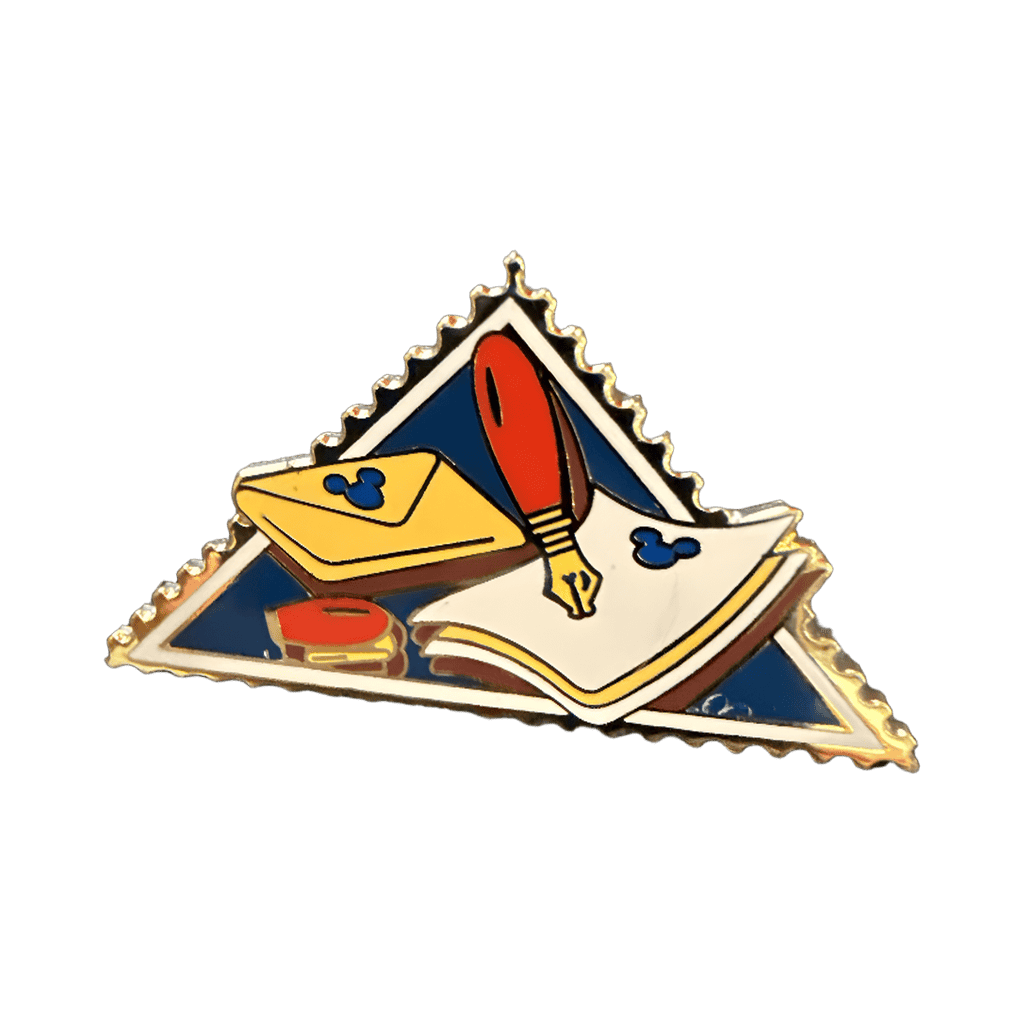 Letter Writing Postage Stamp Disney pin