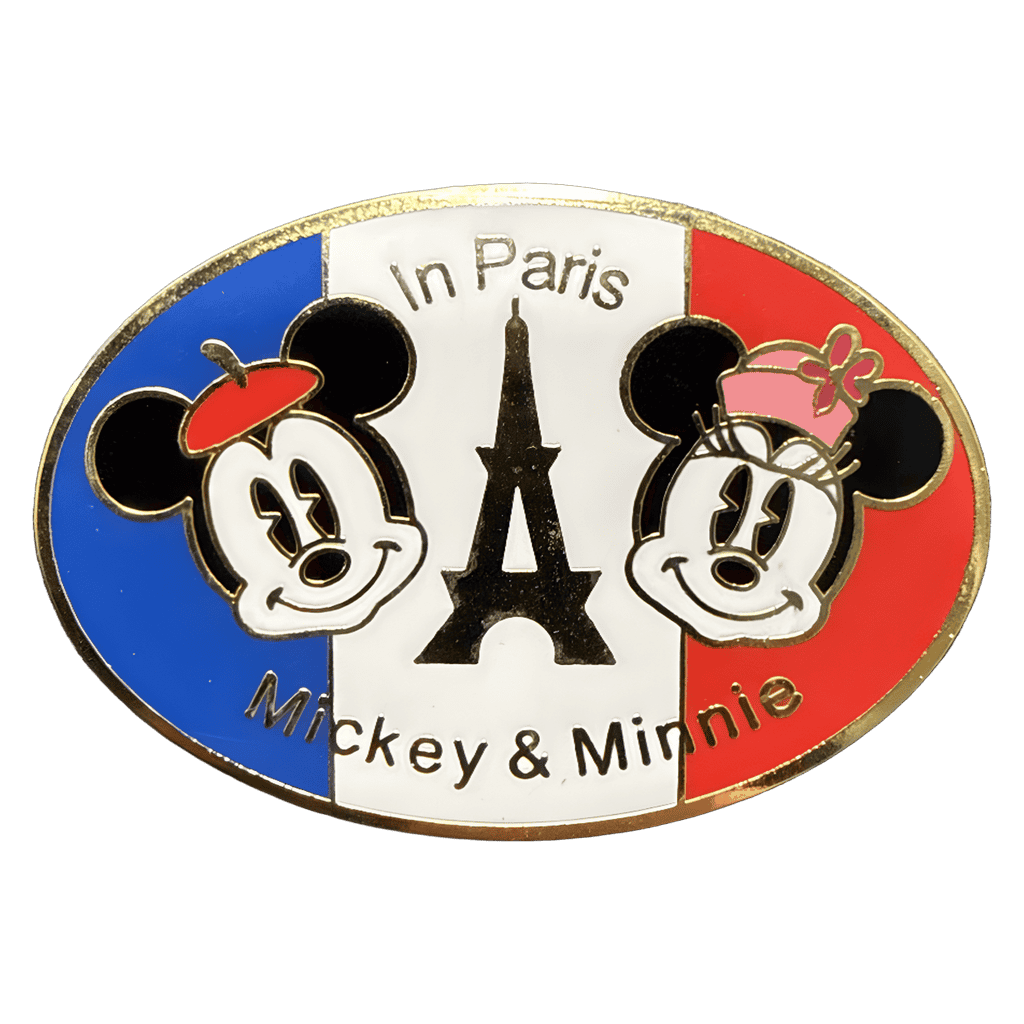 Mickey and Minnie in Paris Disney pin