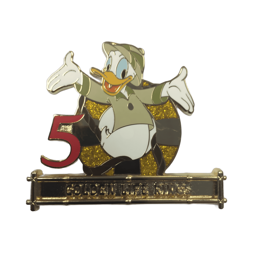 5 Golden Life Rings Disney pin