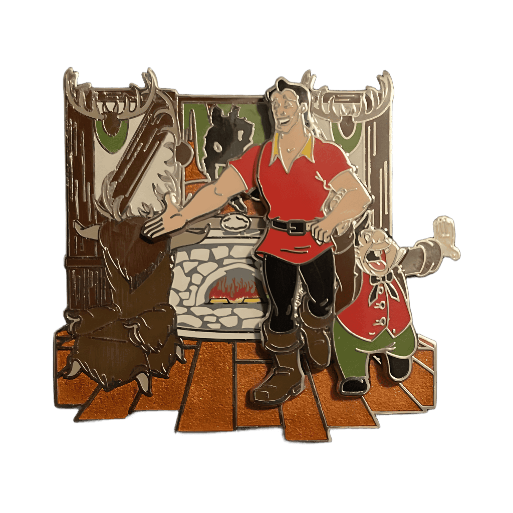 Gaston and LeFou in Tavern Disney pin