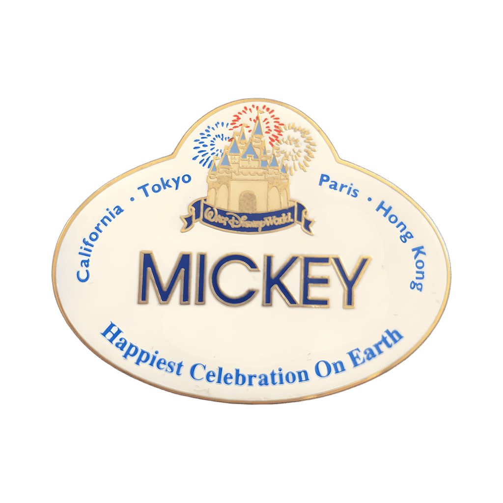 Mickey Name Tag Disney pin