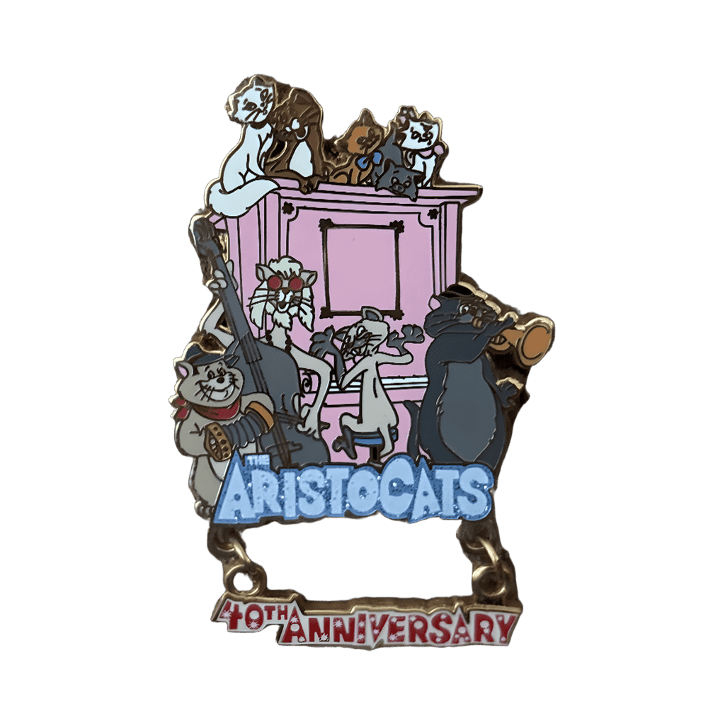 Aristocats 40th Anniversary Dangle Disney pin