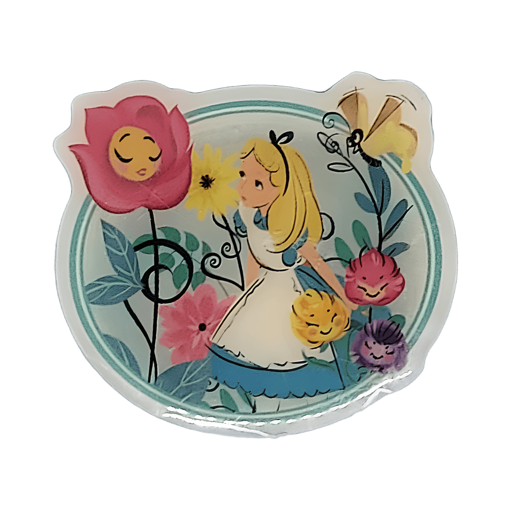Alice and Flowers Disney pin