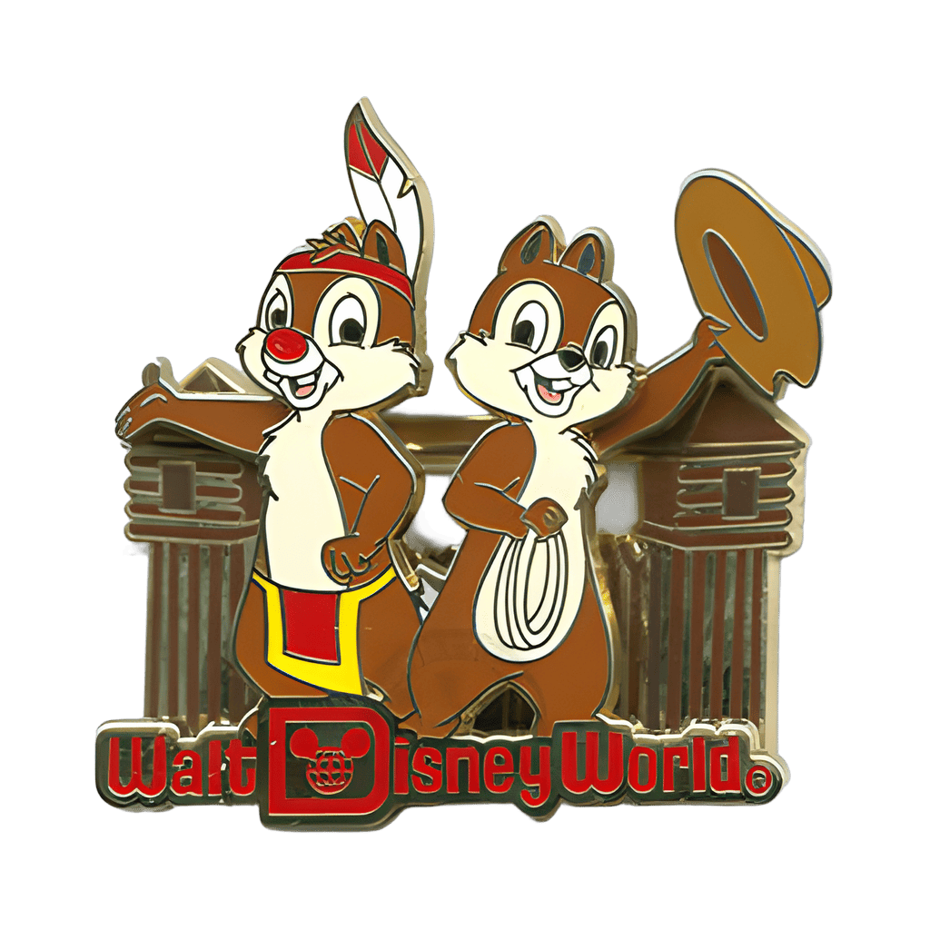 Frontierland with Chip and Dale Disney pin