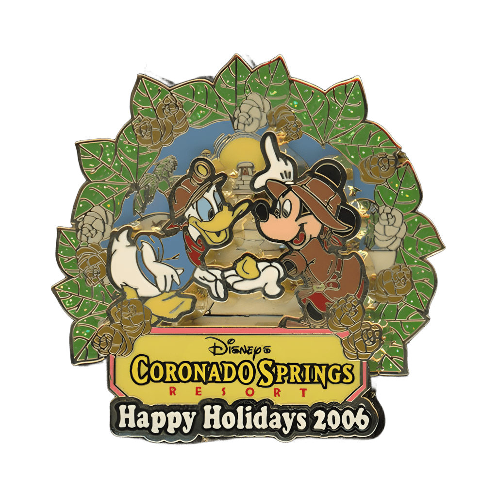 Coronado Springs - Donald and Mickey Wreath Disney pin