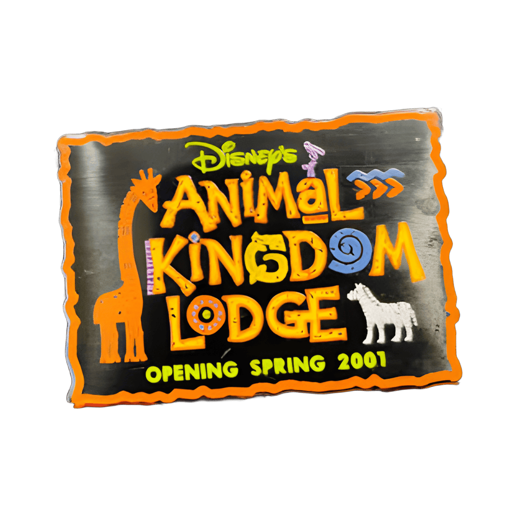 Disney's Animal Kingdom Lodge — Opening Spring 2001 (Black Logo) Disney pin