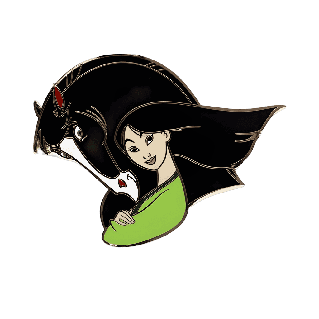 Mulan and Khan Disney pin