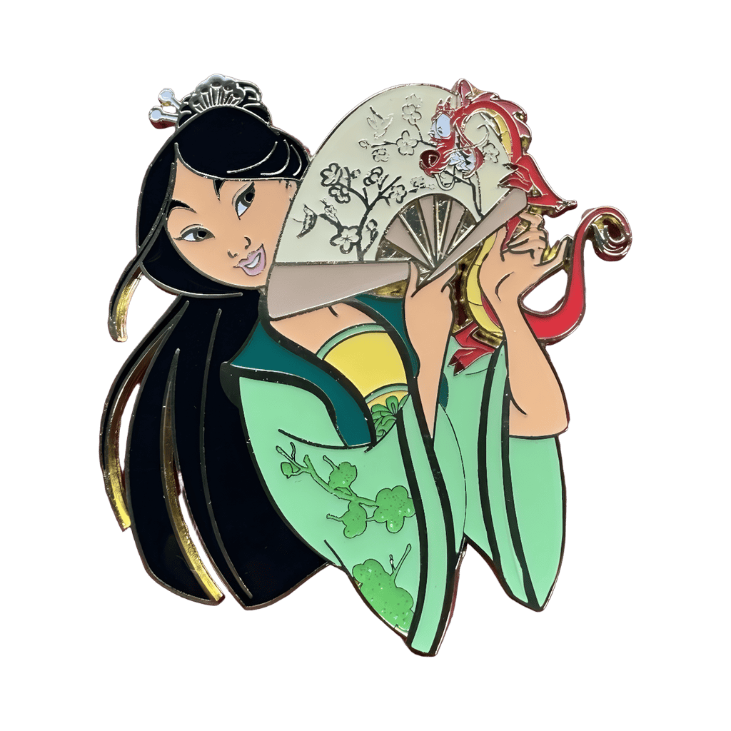 Mulan and Mushu with Fan by Kraken Trade Disney pin