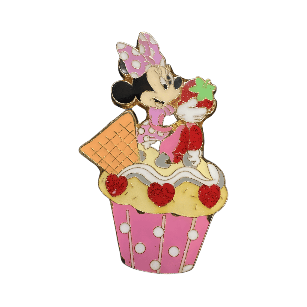 Minnie Mouse on Strawberry Cupcake Disney pin