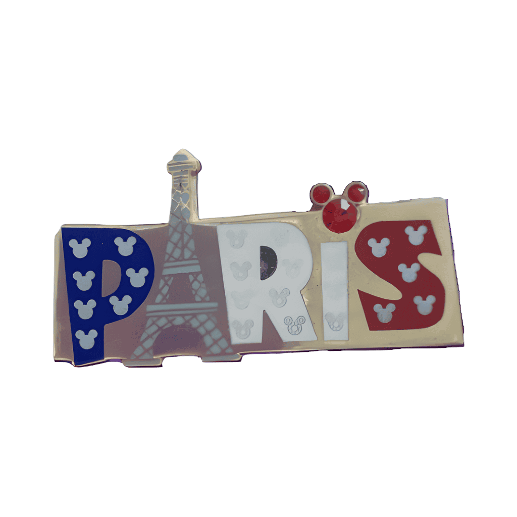 PARIS with Jeweled Mickey Icon Disney pin
