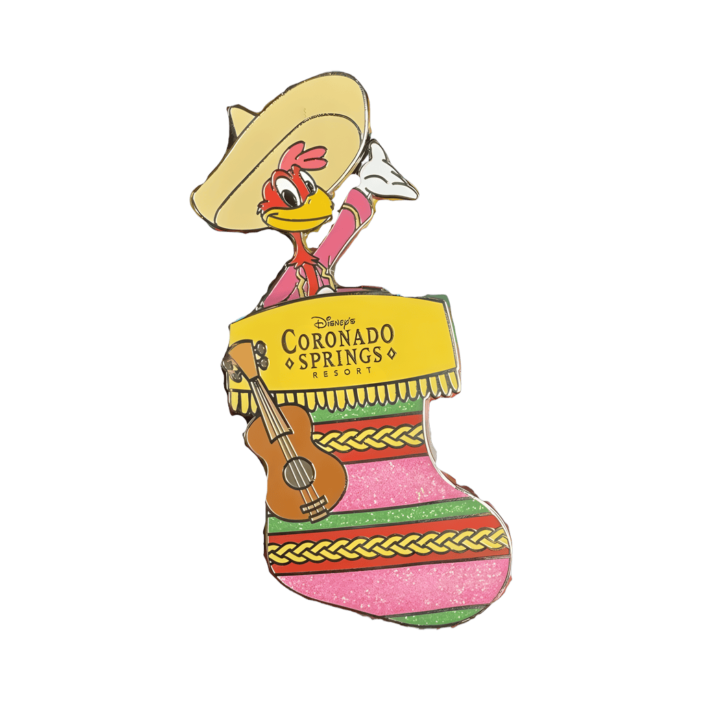 Coronado Springs Resort Christmas Stocking - Panchito Pistoles Disney pin