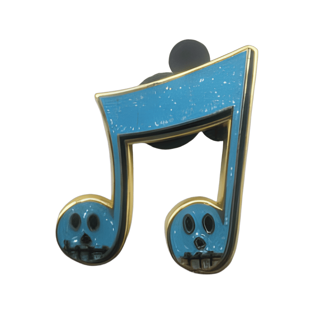 Music Note Glitter Chase Disney pin
