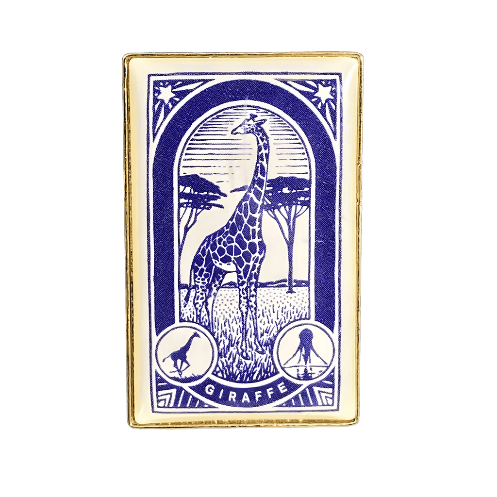 Animal Kingdom Safari Hat 6-Pin Set — Blue Giraffe Rectangle Disney pin