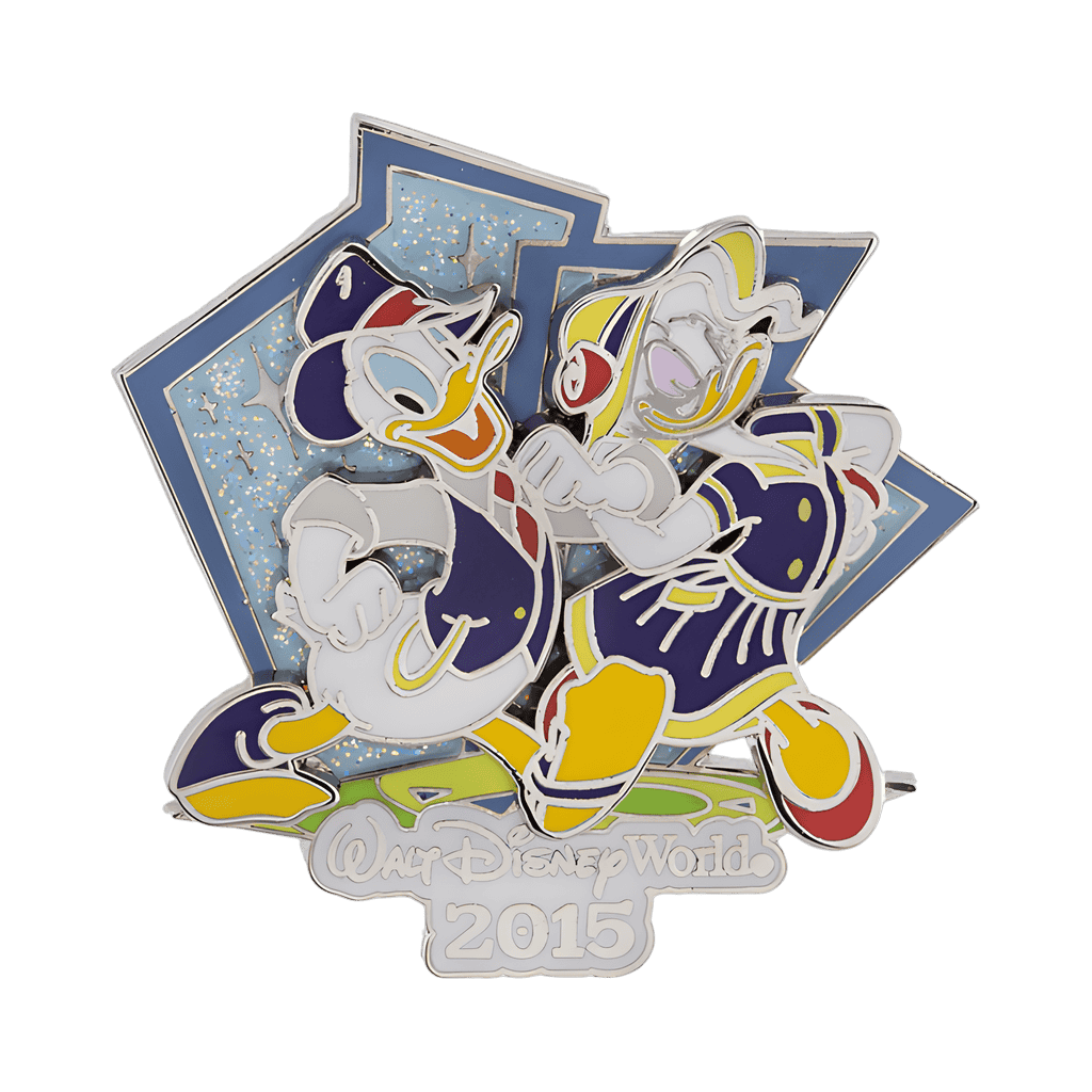 1950's Dancing Donald and Daisy Disney pin