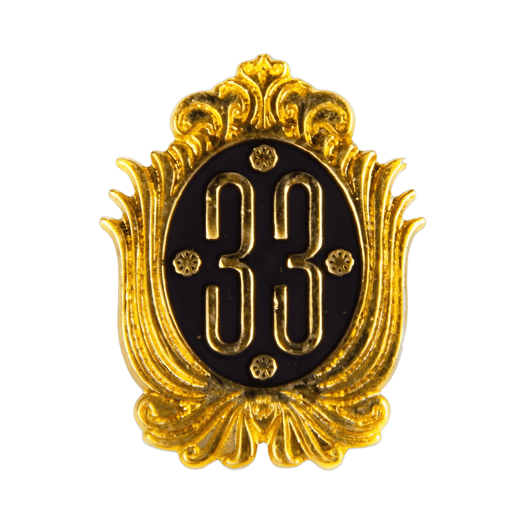 Club 33 Black and Gold Logo Disney pin