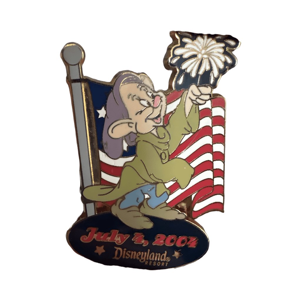 Dopey 4th of July 2004 Disney pin