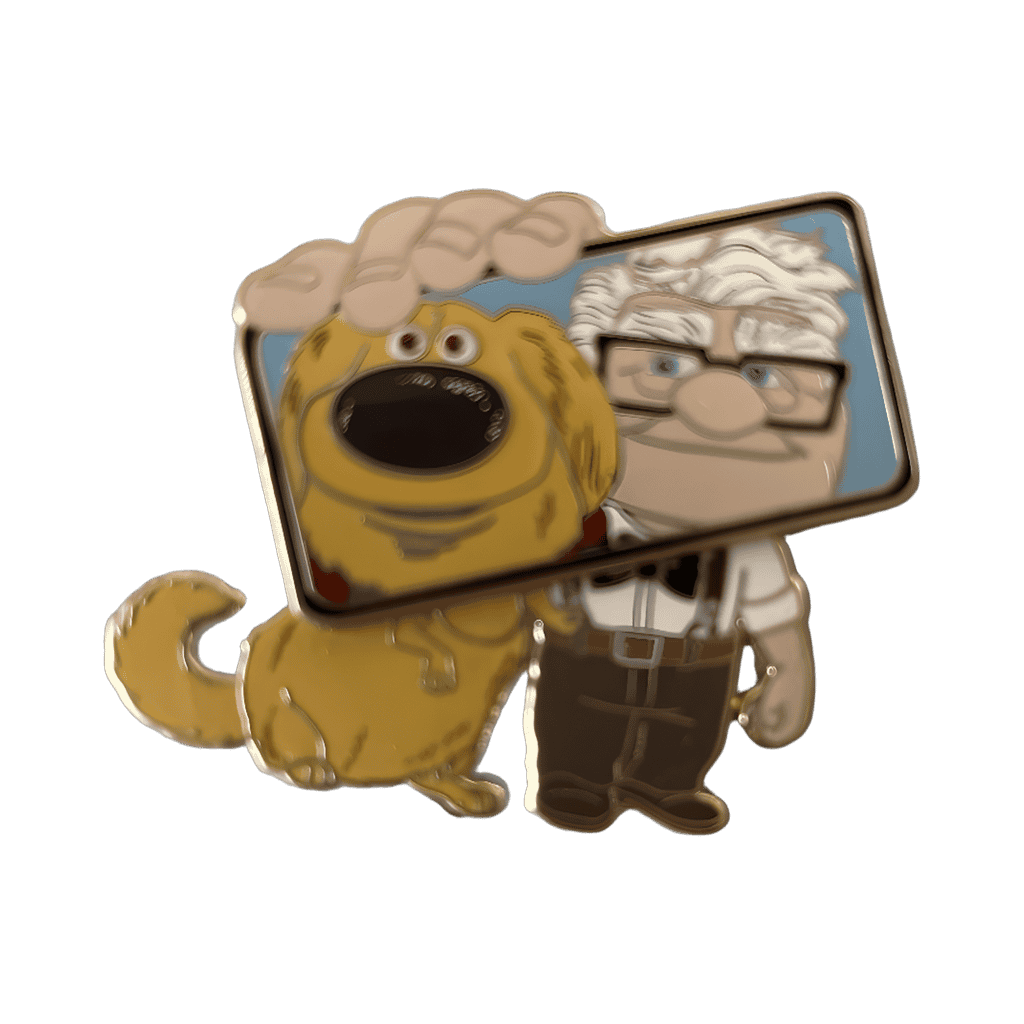 Carl and dug selfie Disney pin