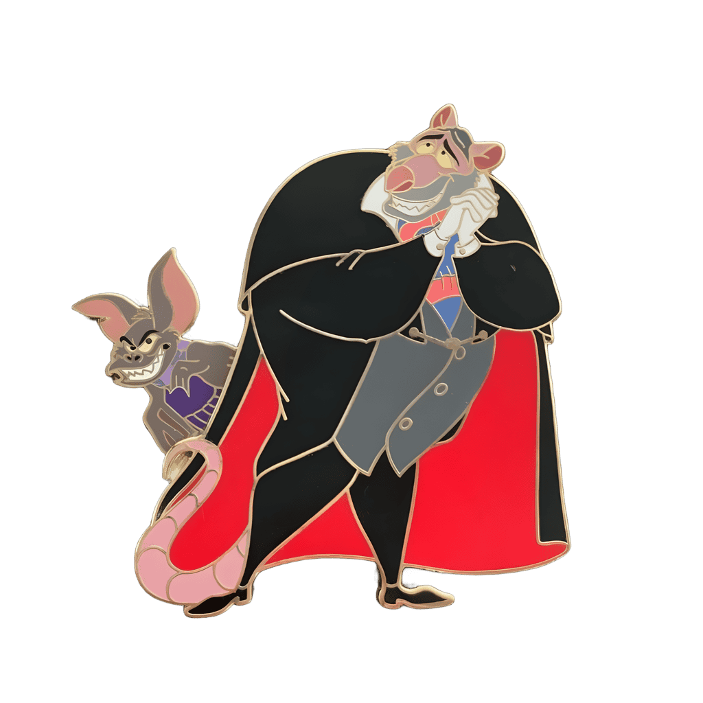 Professor Ratigan & Fidget Disney pin