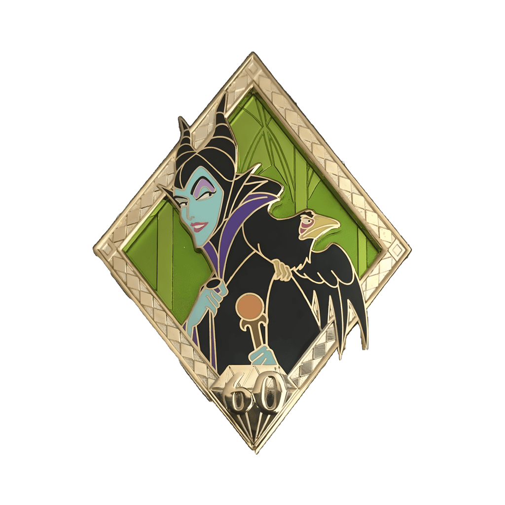 Maleficent And Diablo Disney pin