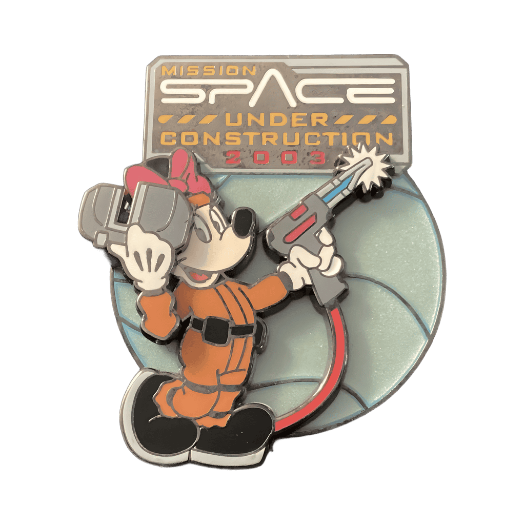 Minnie as a Welder - sliding helmet Disney pin