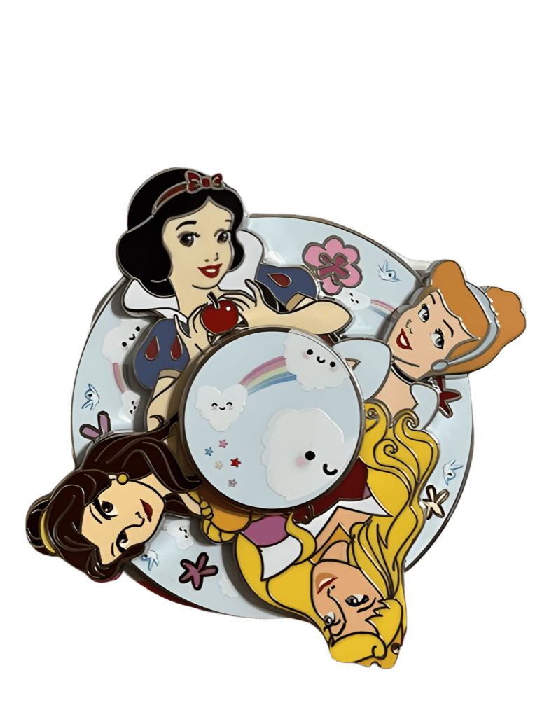 Princess Spinner - Snow White, Cinderella, Belle, Aurora Disney pin