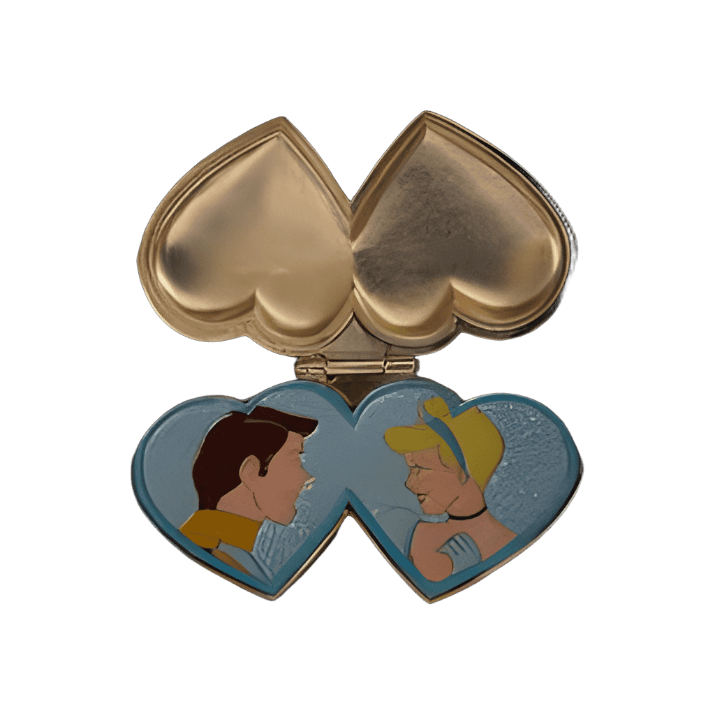 Cinderella and Prince Charming Jeweled/Hinged Disney pin