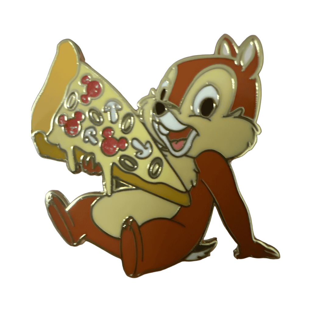 Chip with pizza Disney pin