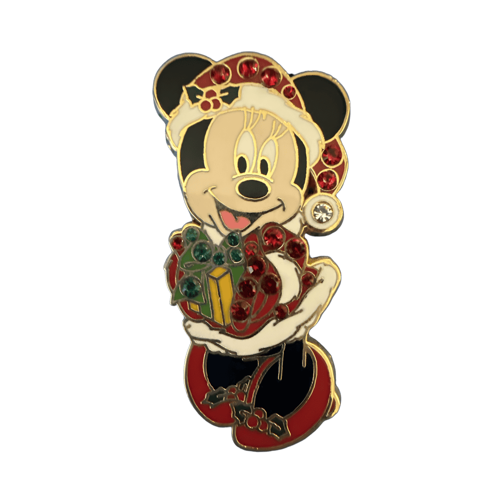 Jeweled Mrs. Santa Minnie Disney pin