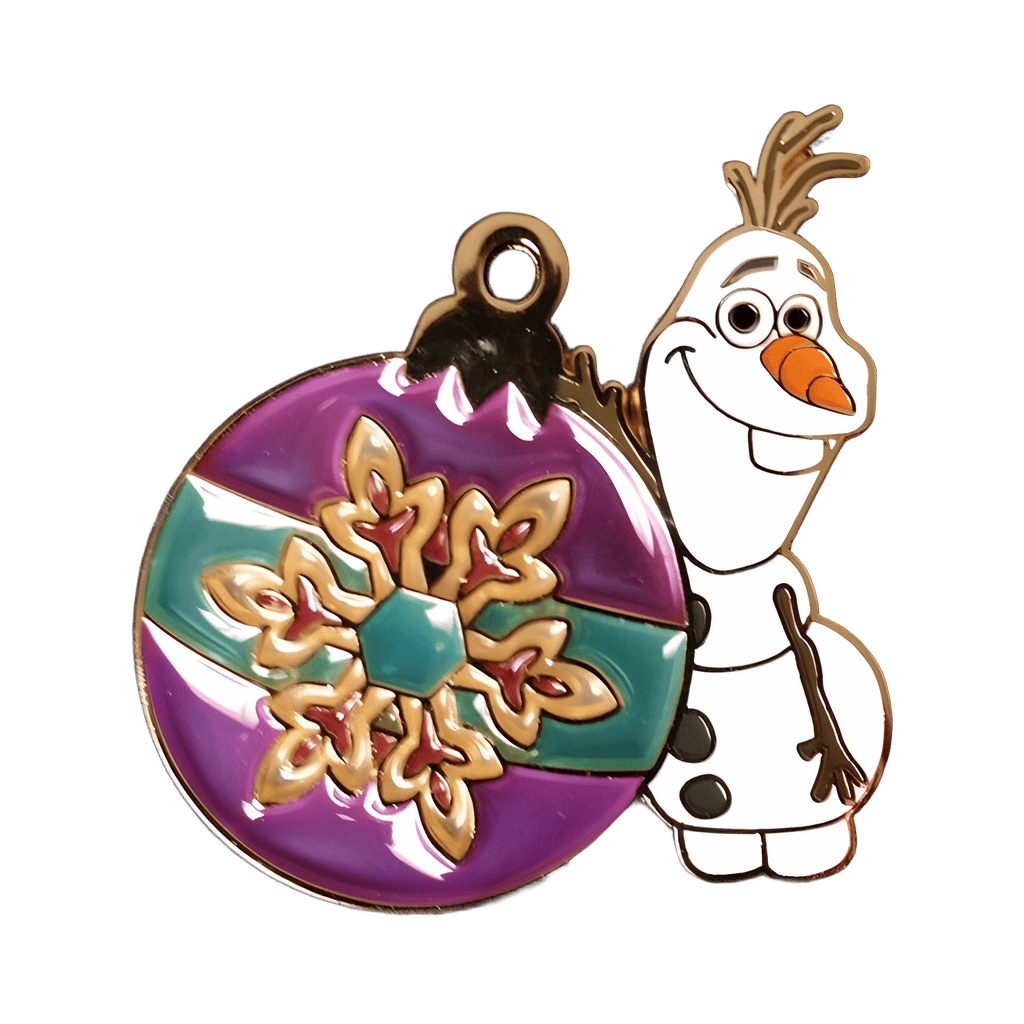 Olaf Purple Christmas Ornament Disney pin