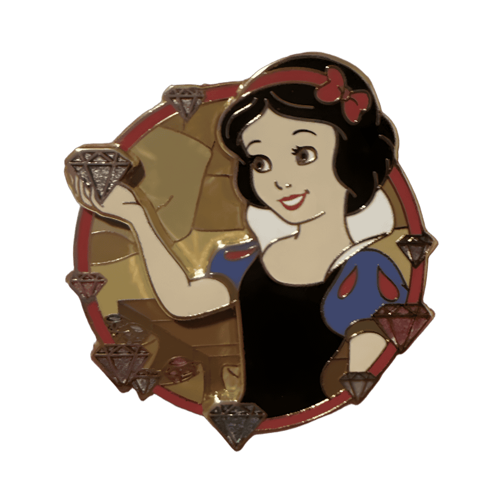 Snow White Holding a Diamond Disney pin