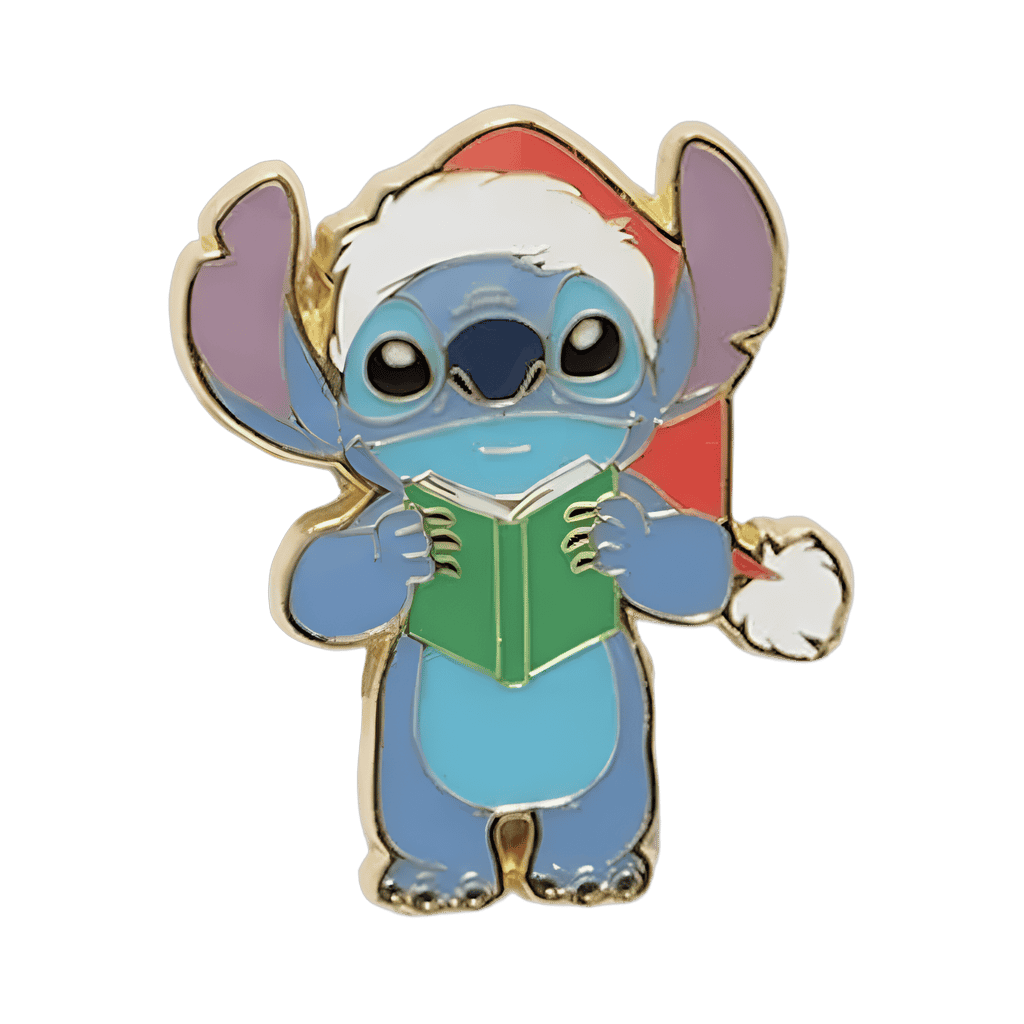 Stitch in Santa Hat Disney pin