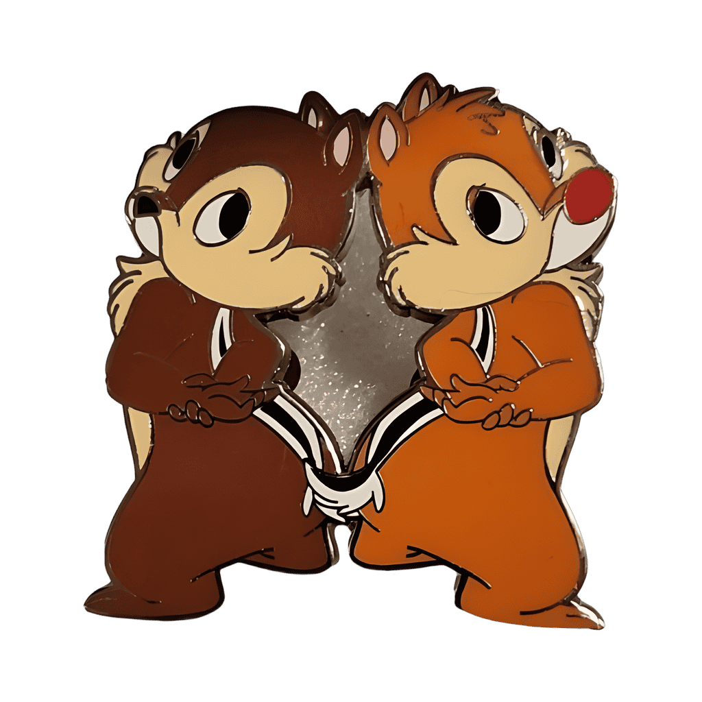 Chip and Dale with Hands Behind Backs Disney pin