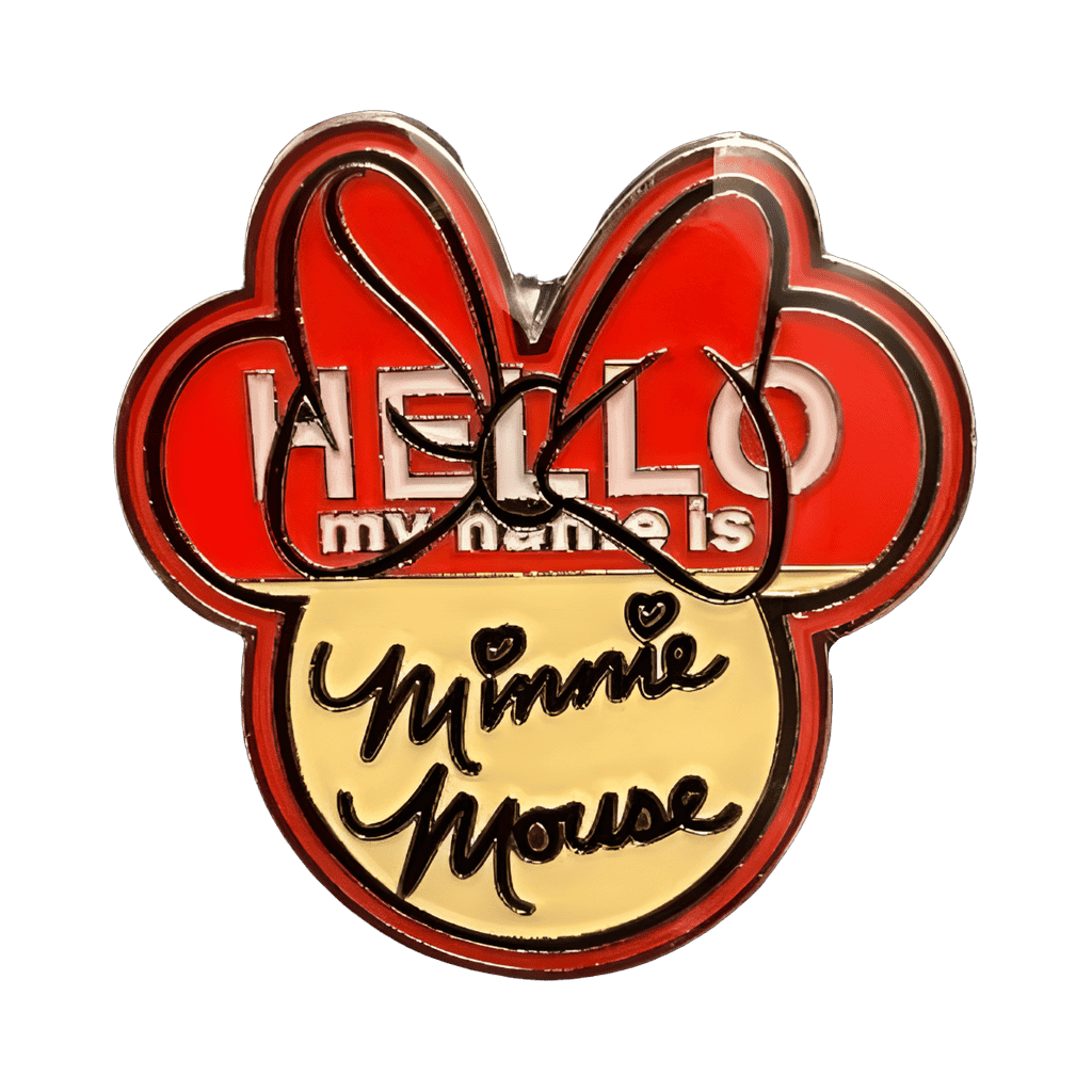 Hello my name is Minnie Mouse Disney pin