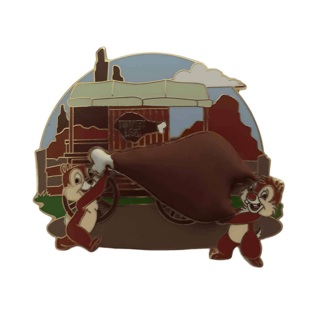 2013 Disney Chip and Dale Turkey Leg Pin Disney pin