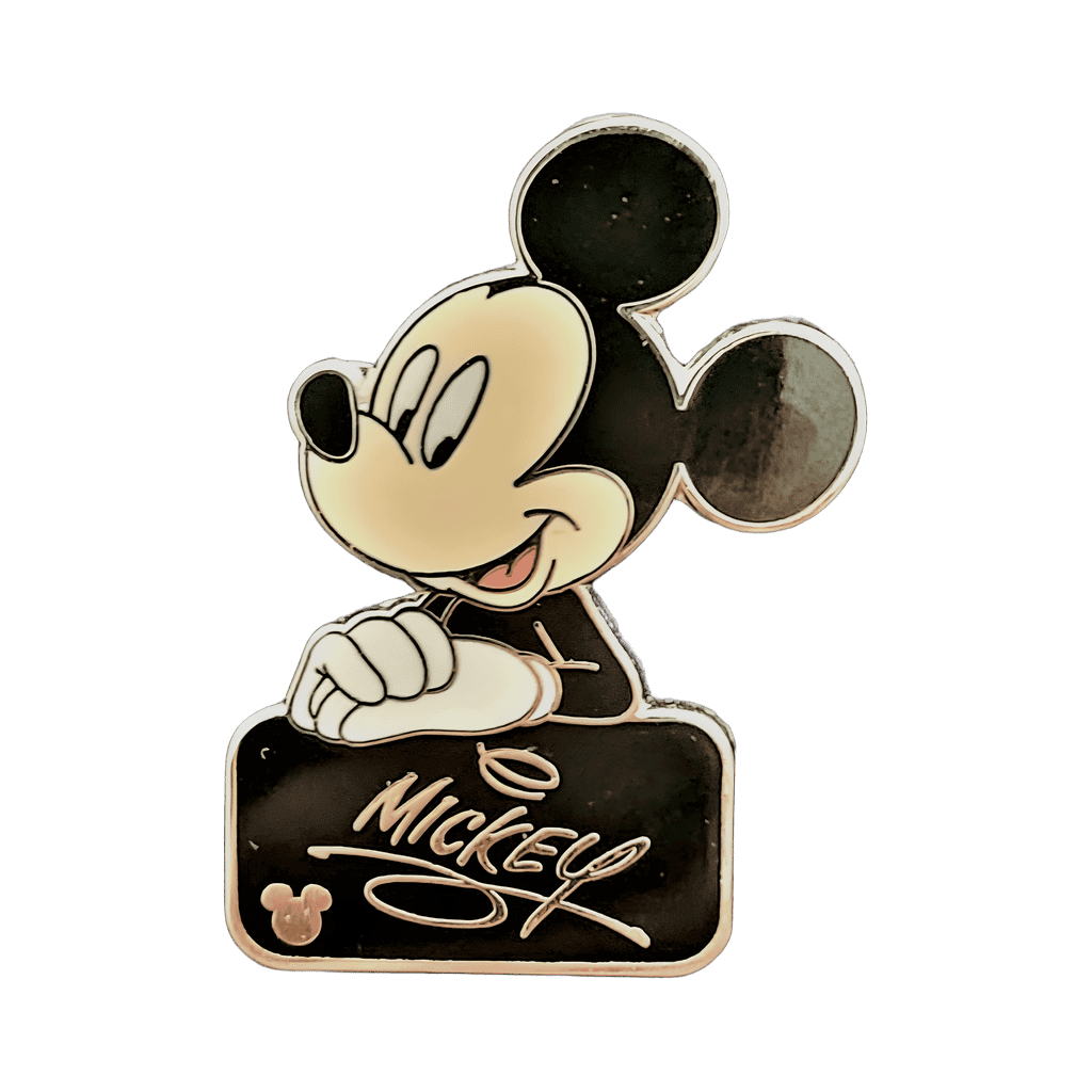 Mickey Mouse Autograph - Black Disney pin