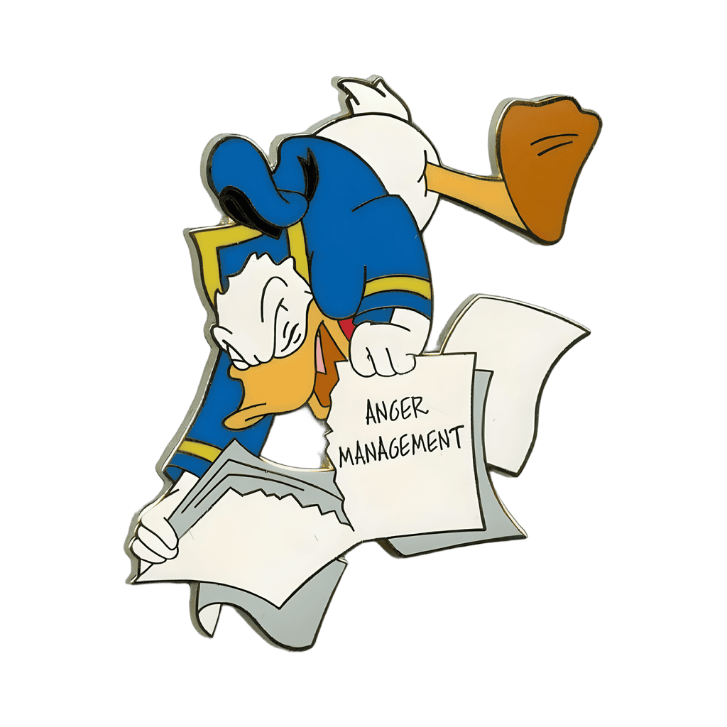 Donald Anger management Disney pin