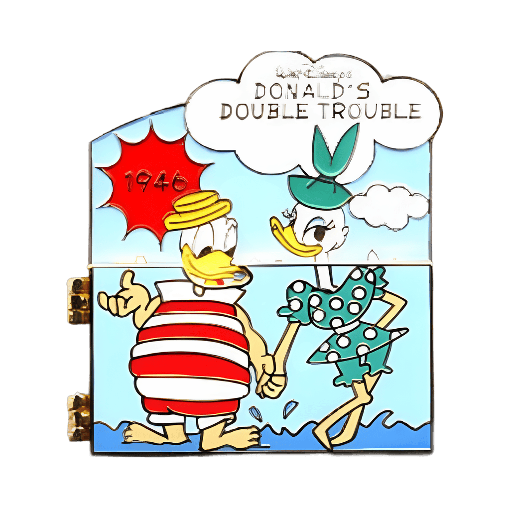 Donald's Double Trouble 1946 Disney pin