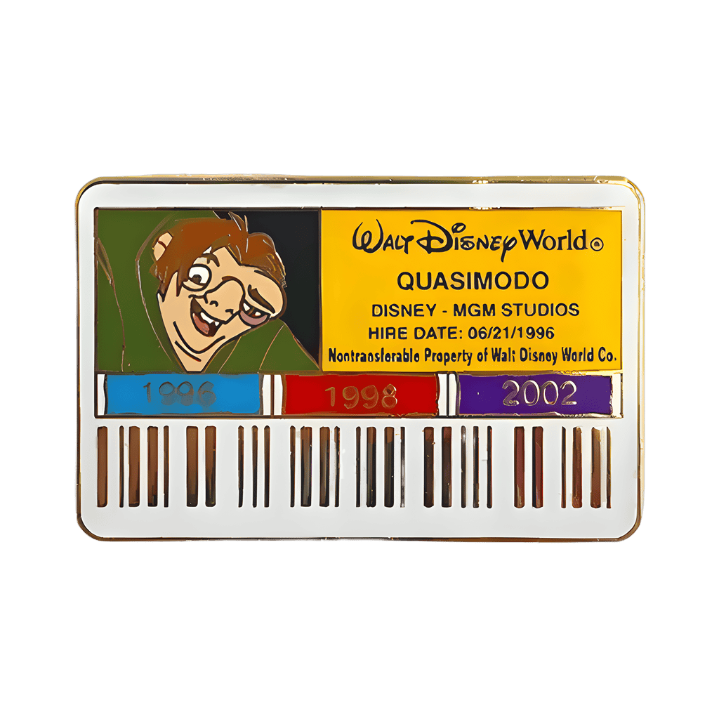 Cast ID Badge/Card - Quasimodo Disney pin